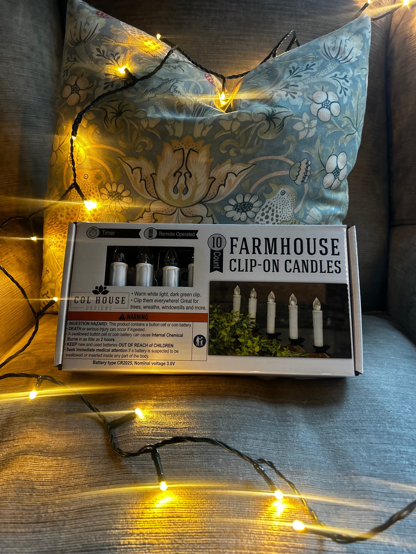 Farmhouse clip on candle lights