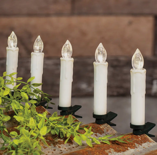Farmhouse clip on candle lights